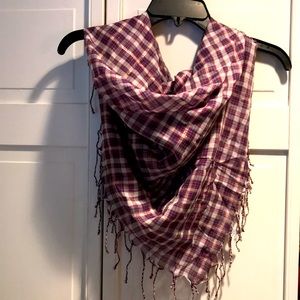 AMERICAN EAGLE Plaid Cotton Scarf